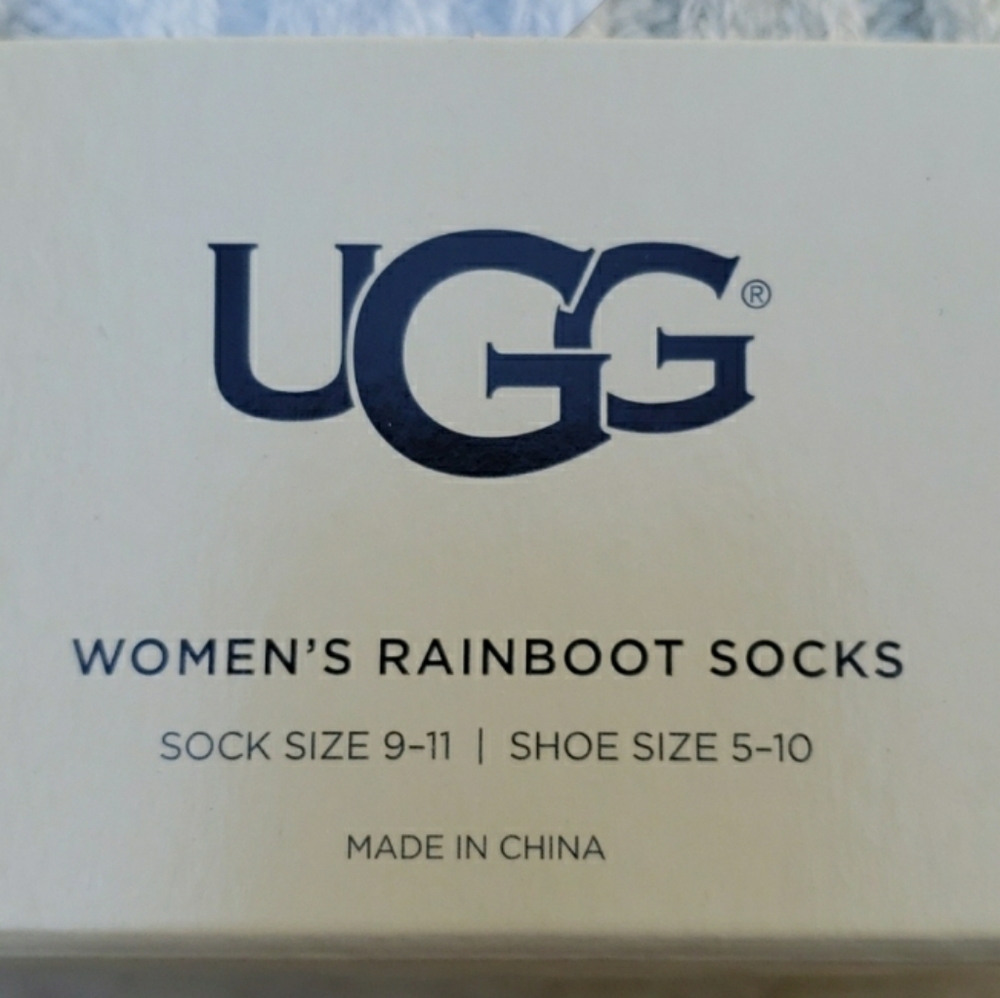 **HP**NIB UGG Shaye Tall Rainboot Socks - Picture 8 of 10